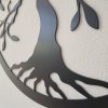 Strom života – kovová dekorace na zeď, černá, kvalita lakování