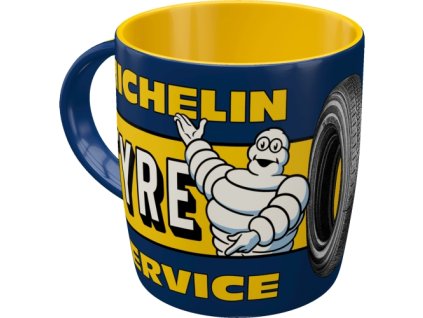 Hrnček - Michelin tyre (Modrá)
