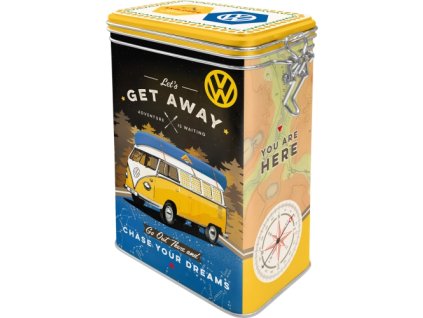 Plechová dóza s klipom - VW (Let´s get away)