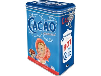 Plechová dóza s klipom - Cacao