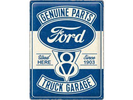Plechová ceduľa - Ford (genuine parts) 30x40 cm