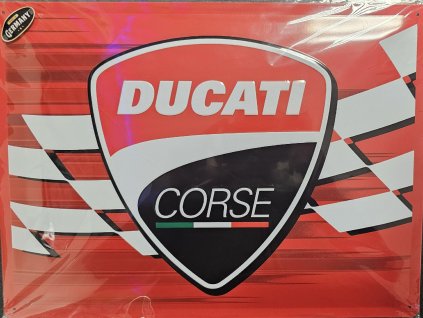 Plechová ceduľa - Ducati (corse) 30x40 cm