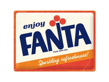 Plechová ceduľa - Fanta 30x40 cm