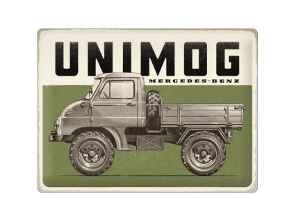 Plechová ceduľa - Mercedes-Benz (Unimog) 30x40 cm