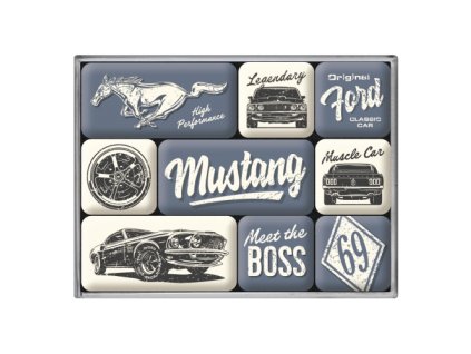 Set magnetov Mustang