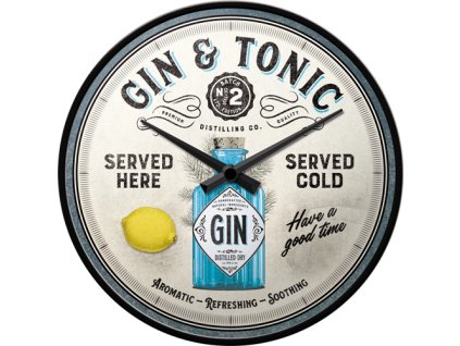 Nástenné hodiny - Gin&Tonic