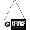 Plechová ceduľa závesná - BMW (Service) 10x20cm