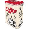 Plechová dóza s klipom -Coffee