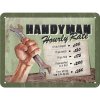 Plechová ceduľa - Handyman (Hourly rate) 15x20cm