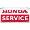 Plechová ceduľa závesná - Honda (service) 10x20cm