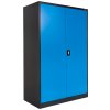 Plechová skříň policová 1850x1200x600 modrá/tš