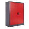 Plechová skříň policová 1200x900x400 červená/tš