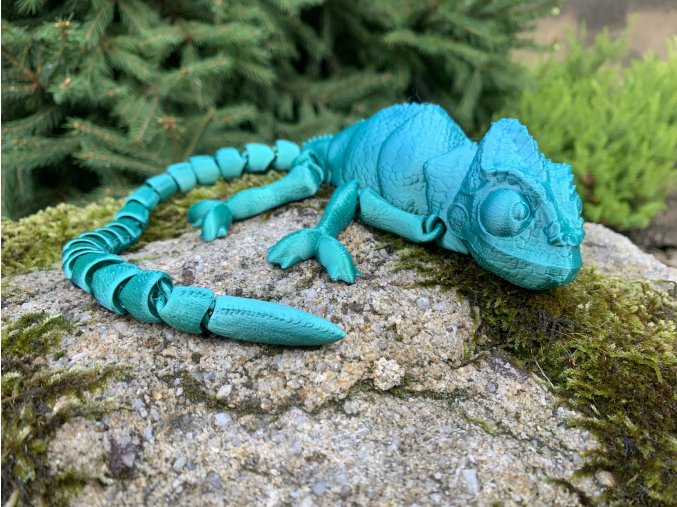 Flexibilní hračka chameleon