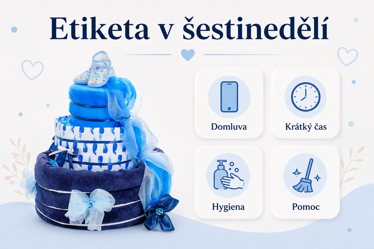 Etiketa první návštěvy v šestinedělí: Kdy přijít a co přinést jako dárek?