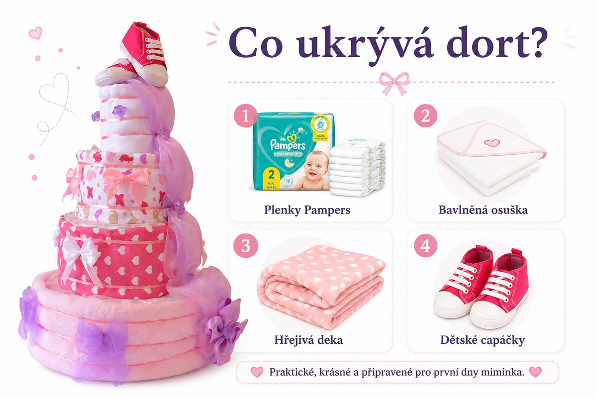 Jak využít plenkový dort po rozbalení? Praktický průvodce pro maminky