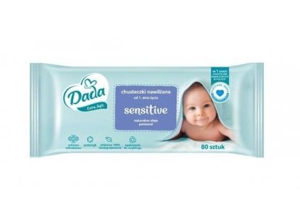 Dada Extra Soft Sensitive vlhčené ubrousky, 80 ks