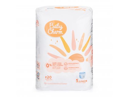 Baby Charm Super Dry Flex Pants 5 Junior, 12-17 kg, 20 ks