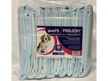 467 nappy podlozky pro zviratka 60x60 cm 10 ks