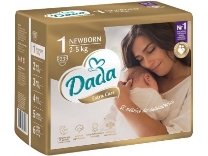 Dada Extra Care 1 Newborn, 2-5 kg, 23 ks