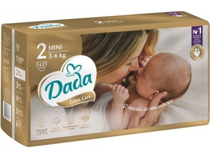 Dada Extra Care 2 Mini, 3-6 kg, 43 ks