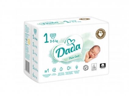 Dada Pure Care 1 Newborn, 2-5 kg, 23 ks