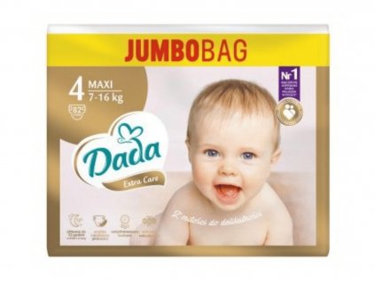 Dada JUMBOBAG Extra Care 4 Maxi, 7-16 kg, 82 ks