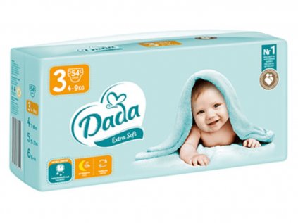 Dada Extra Soft 3 Midi, 4-9 kg, 54 ks