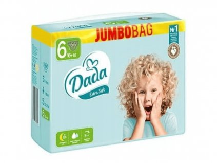 Dada JUMBOBAG Extra Soft 6, 16+ kg, 66 ks