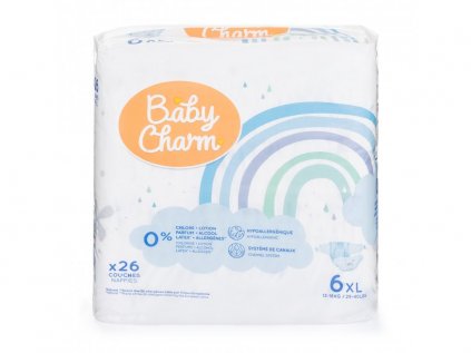 Baby Charm Super Dry Flex vel. 6 XL, 13-18 kg, 26 ks