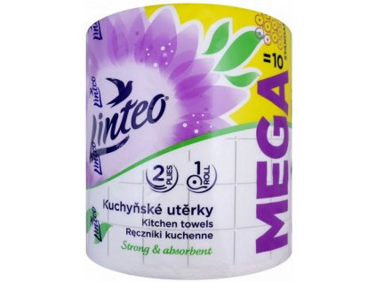 Linteo Mega 2vrstvé kuchyňské papírové utěrky, 100 m, 1 role