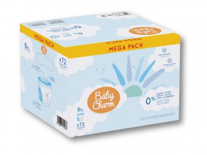 Baby Charm Super Dry Flex Pants 6 Extra Large, 15+ kg, 72 ks
