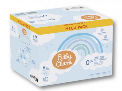 Baby Charm Super Dry Flex vel. 6 XL, 13-18 kg, 78 ks
