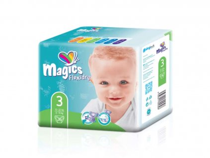 Magics Flexidry 3 Midi, 6-10 kg, 36 ks