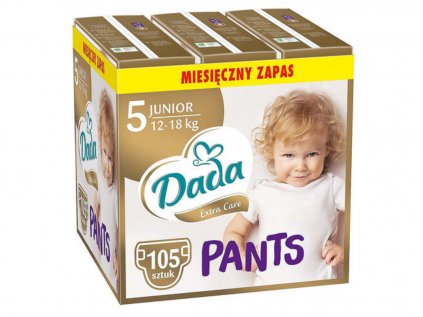 Měsíční balení plen - Dada Pants Extra Care 5 Junior, 12-18 kg, 105 ks