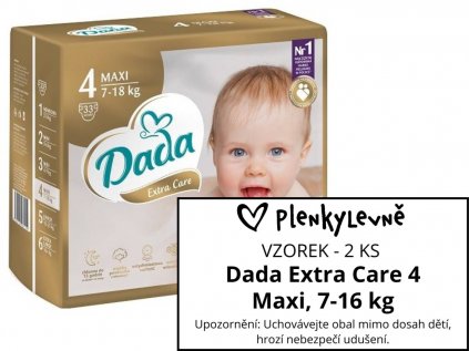 Vzorek plen - Dada Extra Care 4 Maxi, 7-16 kg, 2 ks  (2 ks)