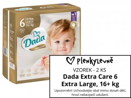 Vzorek plen - Dada Extra Care 6 Extra Large, 16+ kg, 2 ks  (2 ks)