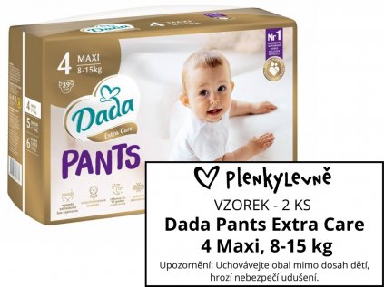 Vzorek plen - Dada Pants Extra Care 4 Maxi, 8-15 kg, 2 ks  (2 ks)
