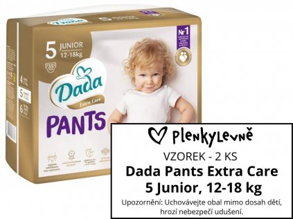 Vzorek plen - Dada Pants Extra Care 5 Junior, 12-18 kg, 2 ks  (2 ks)