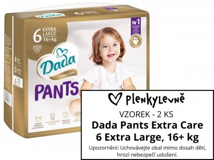 Vzorek plen - Dada Pants Extra Care 6 Extra Large, 16+ kg, 2 ks  (2 ks)