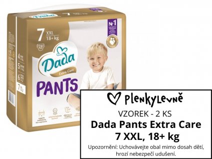 Vzorek plen - Dada Pants Extra Care 7 XXL, 18+ kg, 2 ks  (2 ks)