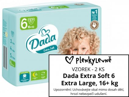 Vzorek plen - Dada Extra Soft 6 Extra Large, 16+ kg, 2 ks  (2 ks)