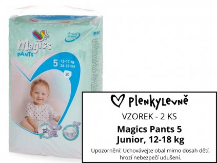 Vzorek plen - Magics Pants 5 Junior, 12-18 kg, 2 ks  (2 ks)