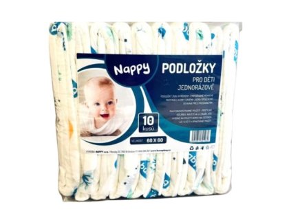 Přebalovací podložky Nappy - 60x60 cm, 10 ks
