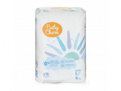 Baby Charm Super Dry Flex Pants 6 Extra Large, 15+ kg, 18 ks
