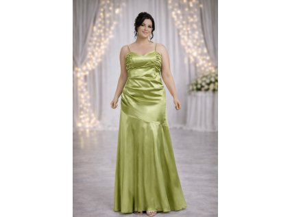 dlouhé zelené společenské šaty