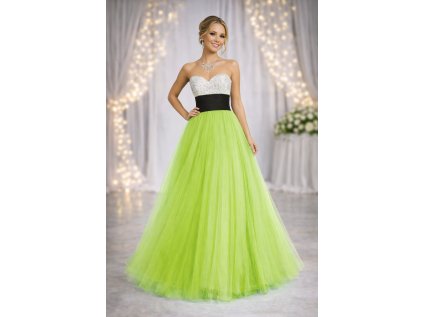 tylové zelené plesové šaty na maturitní ples Arial