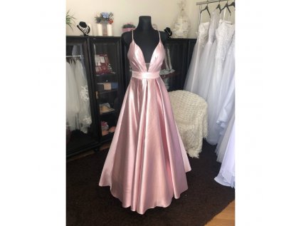 rosegold plesove saty na maturitni ples 2020 2