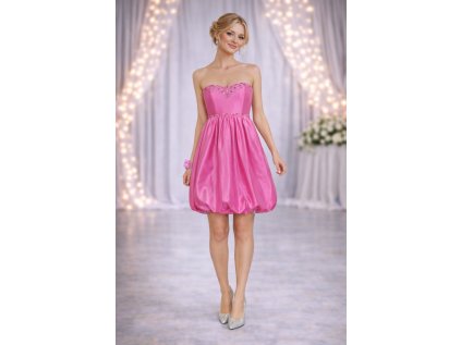 krátké růžové společenské šaty Paola