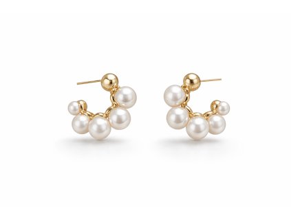 perličkové společenské náušnice Liza