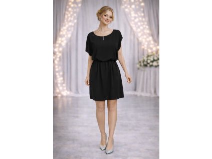 krátké černé letní šaty Tery